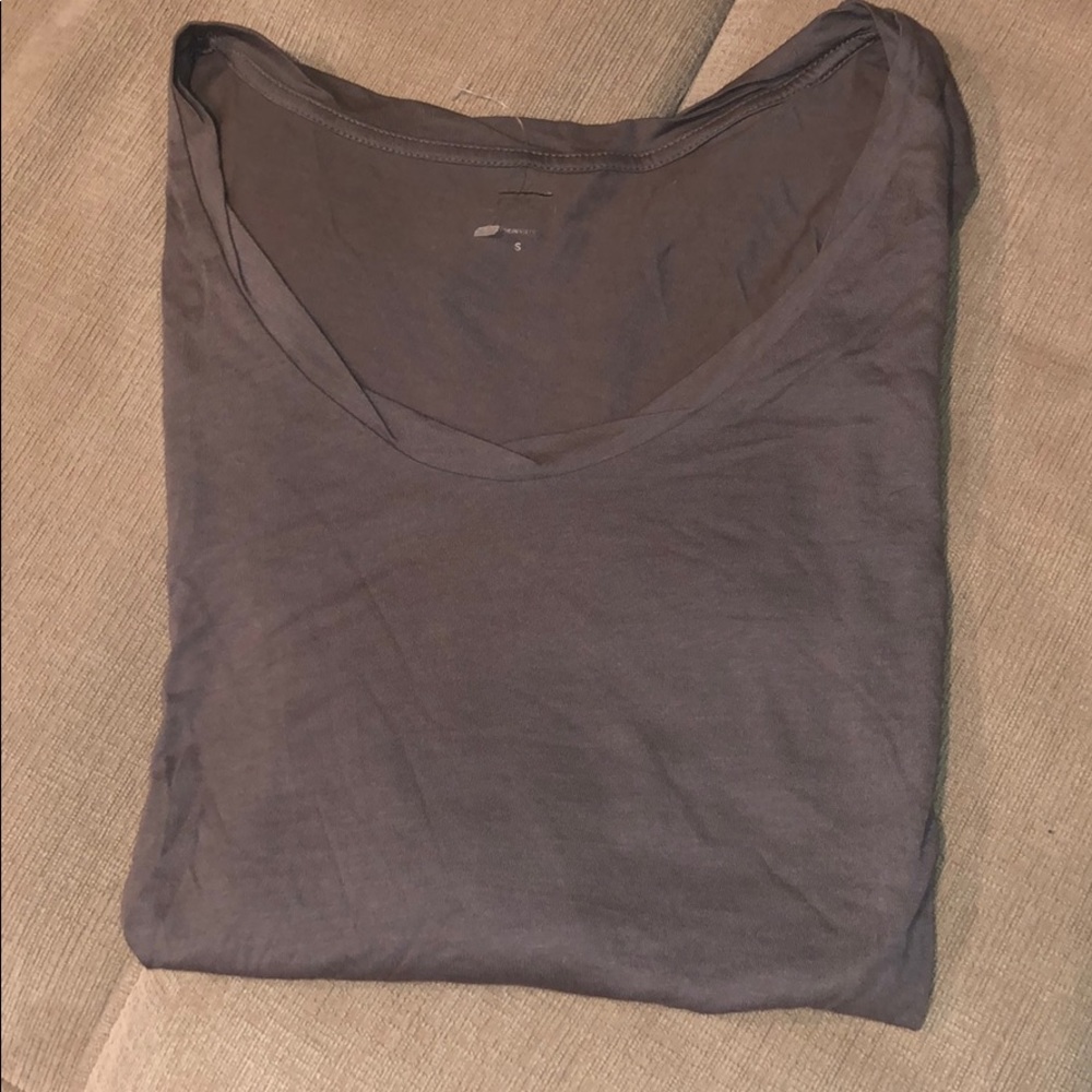 LOFT gray soft long sleeved shirt